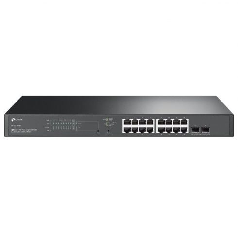 TP-Link TL-SG2218P - JetStream 18-portno gigabitno inteligentno stikalo s 16 PoE+ vrati/ 2x Gigabit SFP reži