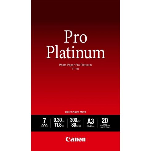 Foto papir Canon PT-101/ A3/ Pro Platinum/ 20 kos