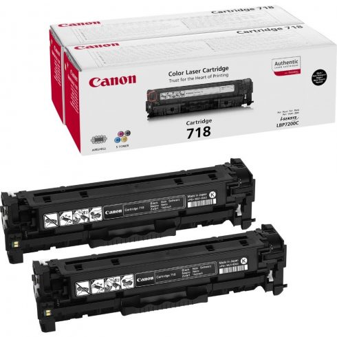 Canon originalni toner CRG-718BK 2 paketa/ LBP-7200/ 7660/ 7680/ MF-80x0/ MF724 / črn