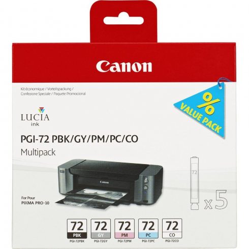 Canon večkratno pakiranje kartuš s črnilom PGI-72 PBK/ GY/ PM/ PC/ CO