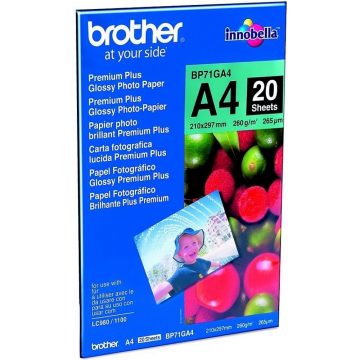   Foto papir BROTHER BP71GA4/ A4/ Premium Glossy/ 260g/ 20 listov