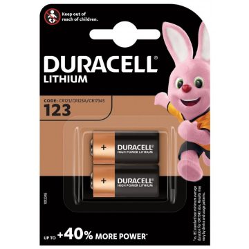 Duracell Ultra litijeva baterija CR123A 2 kos