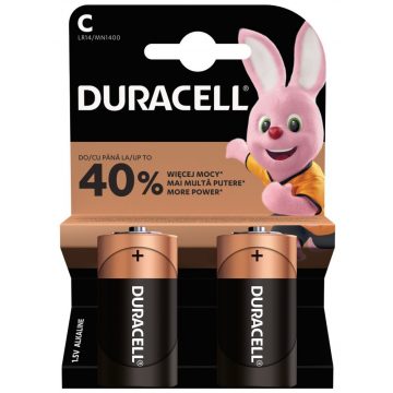 Duracell Basic alkalna baterija 2 kosa (C)