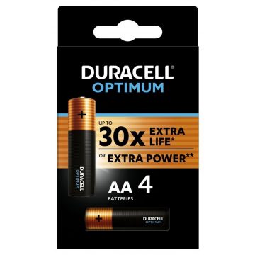 Alkalna baterija Duracell Optimum 4 kosi (AA)