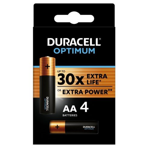 Alkalna baterija Duracell Optimum 4 kosi (AA)