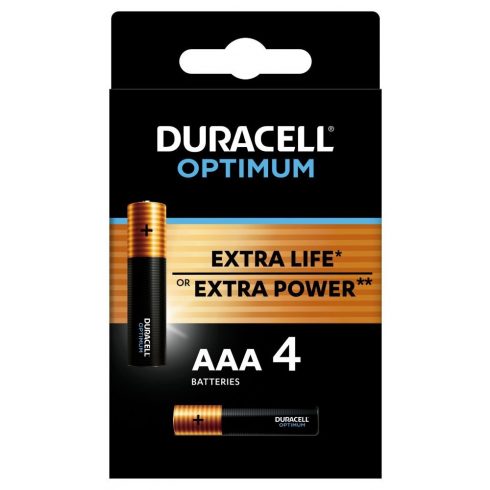 Alkalna baterija Duracell Optimum 4 kosi (AAA)