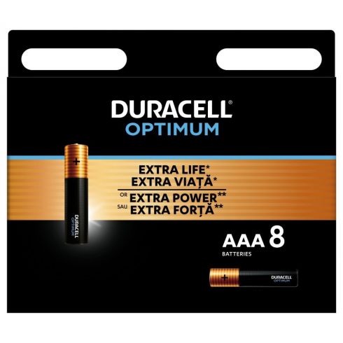 Alkalna baterija Duracell Optimum 8 kosov (AAA)