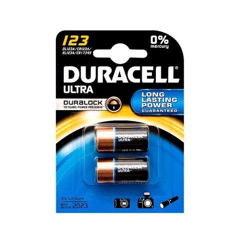 8702# Litijeva baterija 3v'cr123 duracell pretisni omot 2 kosa