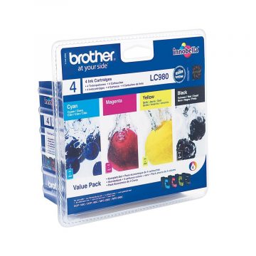 Kartuša BROTHER LC-980 VALBP/ multipack/ črna + tri barve