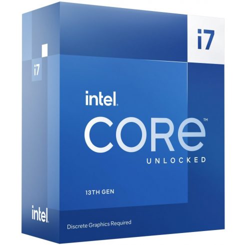 INTEL Core i7-13700KF / Raptor Lake / LGA1700 / max 5.4GHz / 16C/24T / 30MB / 125W TDP / brez VGA / BOX.