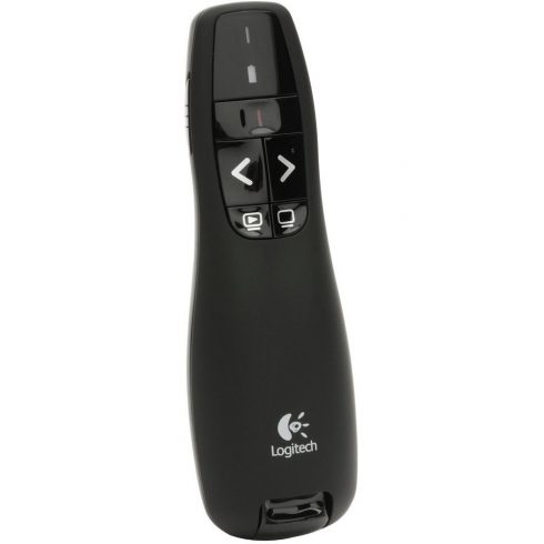 Logitech Presenter R400/ brezžični/ 2,4 GHz/ USB/ rdeči laserski kazalec