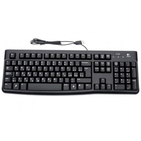 Tipkovnica Logitech K120/ Žična/ USB/ CZ/ Črna