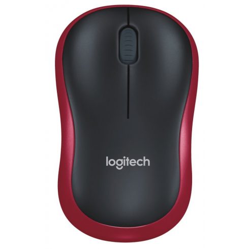 Logitech miška M185/ Brezžična/ Optična/ 1000dpi/ USB sprejemnik/ rdeča