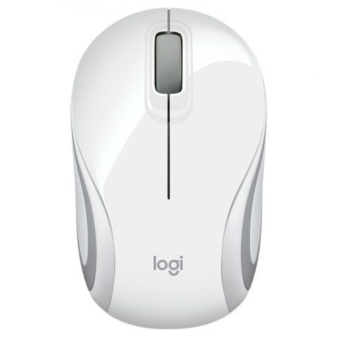 Miška Logitech M187/ Brezžična/ Optična/ 1000dpi/ USB sprejemnik/ bela