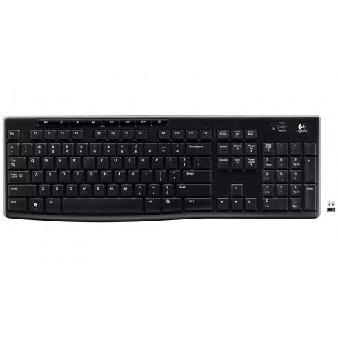 Logitech tipkovnica K270/ Brezžična/ 2,4 GHz/ USB sprejemnik/ US/ Črna