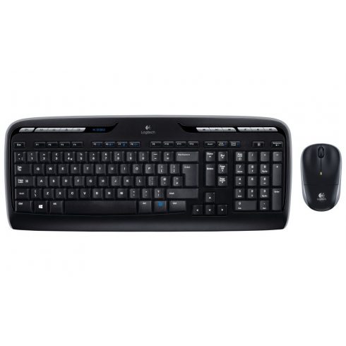 Logitech komplet tipkovnica in miška MK330/ brezžična/ 2,4 GHz/ USB sprejemnik/ US/ črna