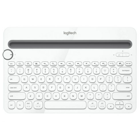 Tipkovnica Logitech K480/ Brezžična/ Bluetooth/ ZDA (ameriška)/ Bela