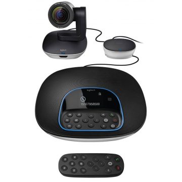   Spletna kamera Logitech HD Group ConferenceCam/ 1920x1080/ USB/ Bluetooth/ NFC/ Kensington port/ Daljinski upravljalnik