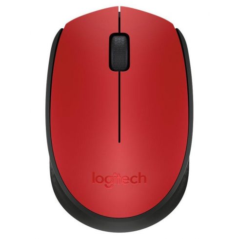 Logitech miška M171/ Brezžična/ Optična/ 1000dpi/ USB sprejemnik/ rdeča