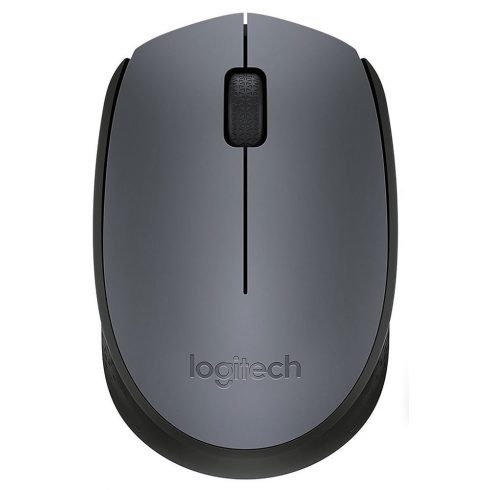 Miška Logitech M170/ Brezžična/ Optična/ 1000dpi/ USB sprejemnik/ Siva