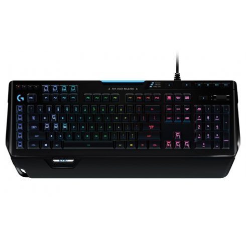 Logitech igralna tipkovnica G910 Orion Spectrum/ LIGHTSYNC RGB/ mehanska/ ROMER-G/ USB/ US layout/ Carbon