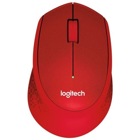 Miška Logitech Wireless M330 Silent Plus / optična / brezžična / 3 gumbi / rdeča