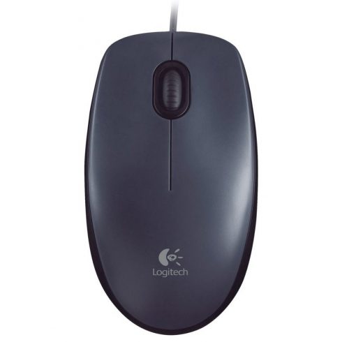 Miška Logitech M100/ 3 gumbi/ 1000dpi/ USB/ siva