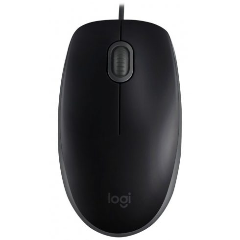 Logitech miška B110 Silent/ 3 gumbi/ 1000dpi/ USB/ črna