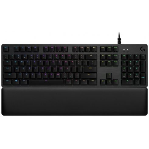 Logitech igralna tipkovnica G513 LIGHTSYNC RGB/ mehanska/ GX Brown/ USB/ US layout/ Carbon