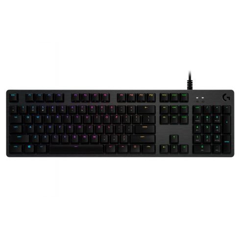 Logitech igralna tipkovnica G512 LIGHTSYNC RGB/ mehanska/ GX Brown/ USB/ US layout/ Carbon