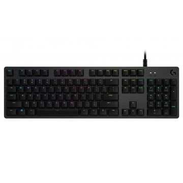   Logitech gaming tipkovnica G512 LIGHTSYNC RGB/ mehanska/ GX Red/ USB/ US layout/ Carbon