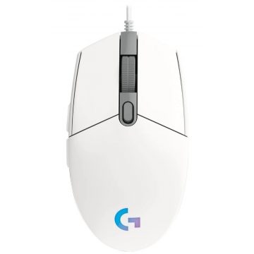   Logitech gaming miška G203 LIGHTSYNC/ optična/ 6 gumbov/ 8000dpi/ USB/ bela