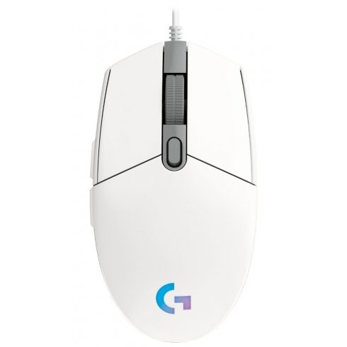 Logitech gaming miška G102 LIGHTSYNC/ optična/ 6 gumbov/ 8000dpi/ USB/ bela