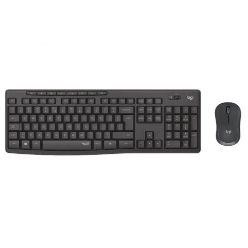 Logitech set MK295/ Brezžična tipkovnica + miška/ 2.4GHz/ USB sprejemnik/ CZ/ grafit