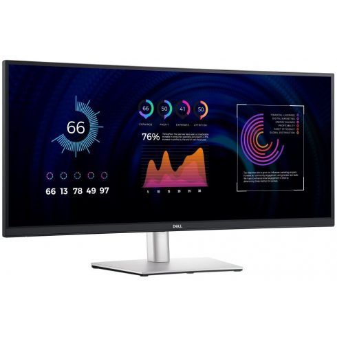 DELL P3424WE/ 34" ukrivljen/ 21:9/ 3440 x 1440/ WQHD/ 1000:1/ 8ms/ IPS/ DP/ HDMI/ USB-C / 4x USB/ RJ45/ 3Y Osnovni vklopi.