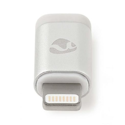 Adapter za sinhronizacijo in polnjenje NEDIS/8-polni Lightning vtič na USB 2.0 Micro B vtičnico/blister