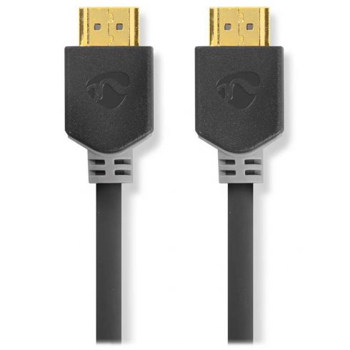 NEDIS High Speed HDMI 2.0 kabel z Ethernetom/ 4K@60Hz/ pozlačeni priključki HDMI-HDMI/ antracit/ škatla/ 10m