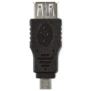   NEDIS USB 2.0 adapter/ USB micro B vtič - USB A vtičnica/ črn/ blister