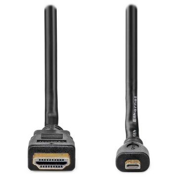   NEDIS High Speed HDMI 1.4 kabel z Ethernetom/ 4K@30Hz/ pozlačeni HDMI-micro HDMI priključki/ črn/ škatla/ 2m