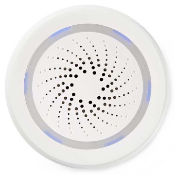   NEDIS Wi-Fi pametna sirena/ alarm ali zvonjenje/ glasnost 85 dB/ micro USB/ bela