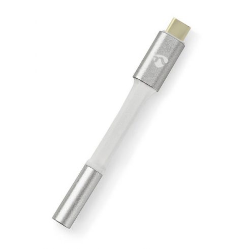 NEDIS PROFIGOLD USB-C/USB 2.0 adapter/ USB-C vtič - 3.5 jack mm vtičnica/ najlon/ srebrn/ BOX/ 8cm