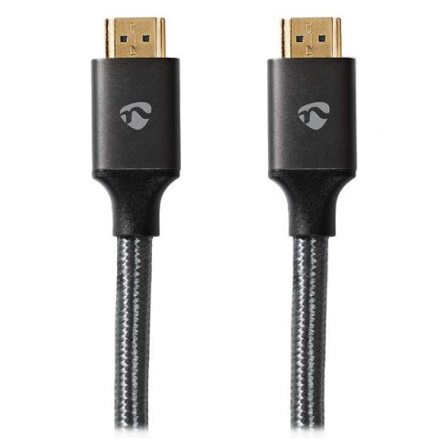 NEDIS PROFIGOLD Ultra High Speed HDMI 2.1 kabel/ 8K@60H/ pozlačeni konektorji HDMI-HDMI/ bombaž/ antracit/ ŠKATLA/ 2m