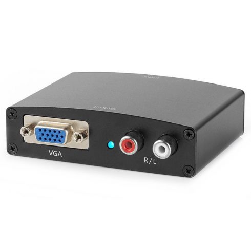 NEDIS pretvornik HDMI v VGA/ 2x RCA/ črn