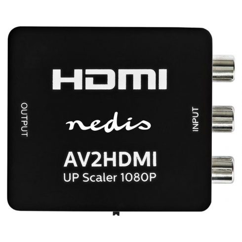 NEDIS pretvornik mešanega videa v HDMI/ 3x RCA/ črno