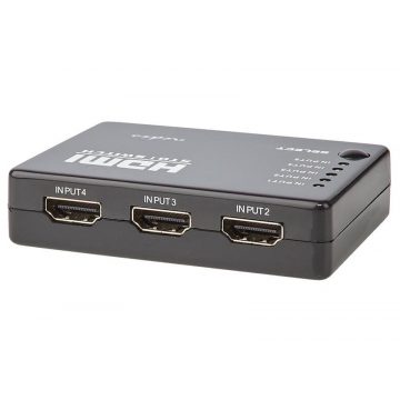   NEDIS HDMI stikalo/ 5x HDMI vhod/ 1x HDMI izhod/ 1080p/ ABS/ antracit/ škatla