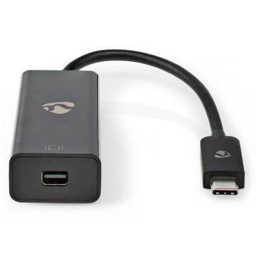   NEDIS kabelski adapter USB 3.2 Gen 1/ USB-C vtič - Mini DisplayPort vtičnica/ okrogel/ črn/ 20 cm