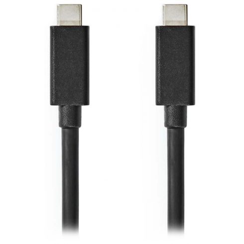 Kabel NEDIS USB 3.2/ USB-C vtič - USB-C vtič/ 20 Gbps/ ponikljano/ črn/ 1m