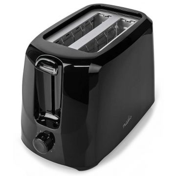 NEDIS toaster/ 2 luknji/ 6 stopenj nastavitve/ 700 W/ črn