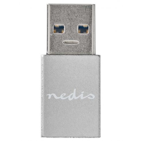 NEDIS PROFIGOLD USB-A/USB 3.2 Gen 1 adapter/ USB-A vtič - USB-C vtičnica/ aluminij/ srebrn/ BOX