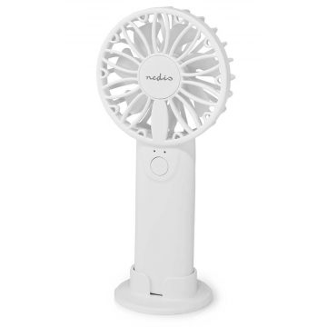   Ročni ventilator NEDIS/ premer 6 cm/ moč 0,9 W/ 2 hitrosti/ plastičen/ bel